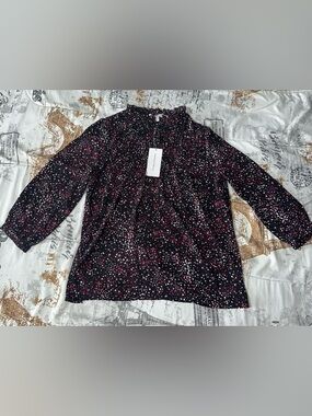 NEW Boutique Style Carolina Belle Montreal Top Small Ruffle Neck - With Tags